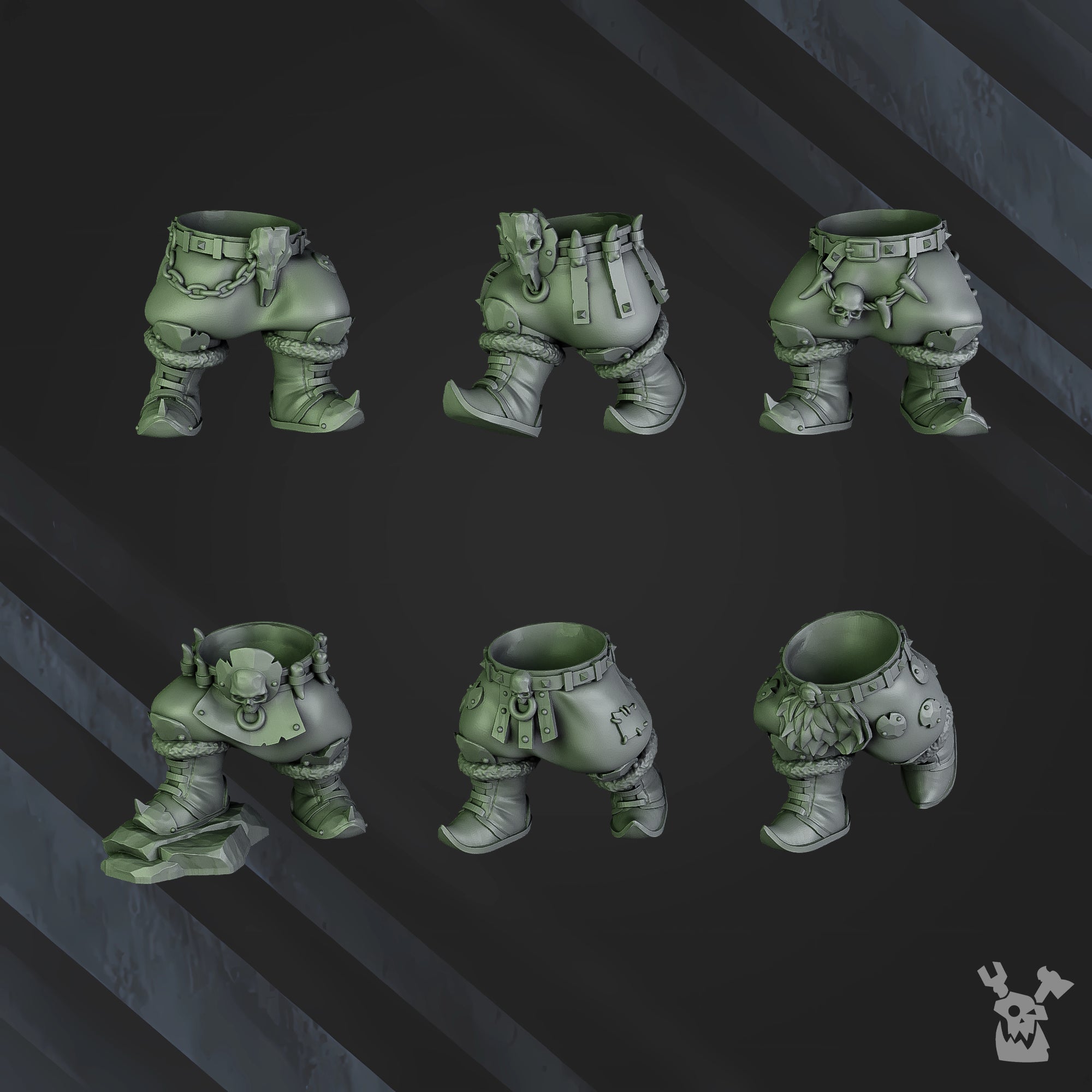 5x Porkaz Boyz Miniatures | Orc Marauders | Grimdark Miniature | DakkaDakka