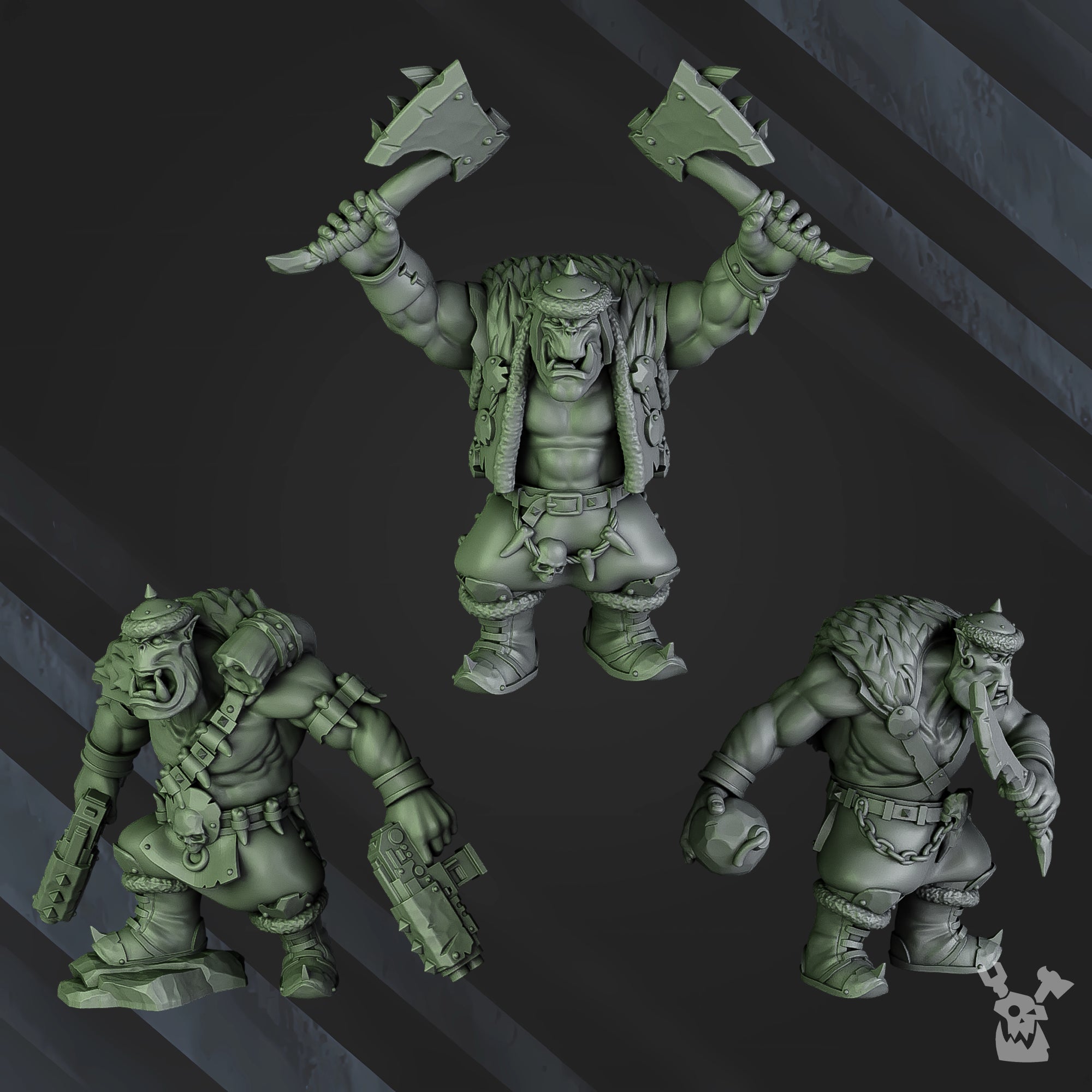 5x Porkaz Boyz Miniatures | Orc Marauders | Grimdark Miniature | DakkaDakka