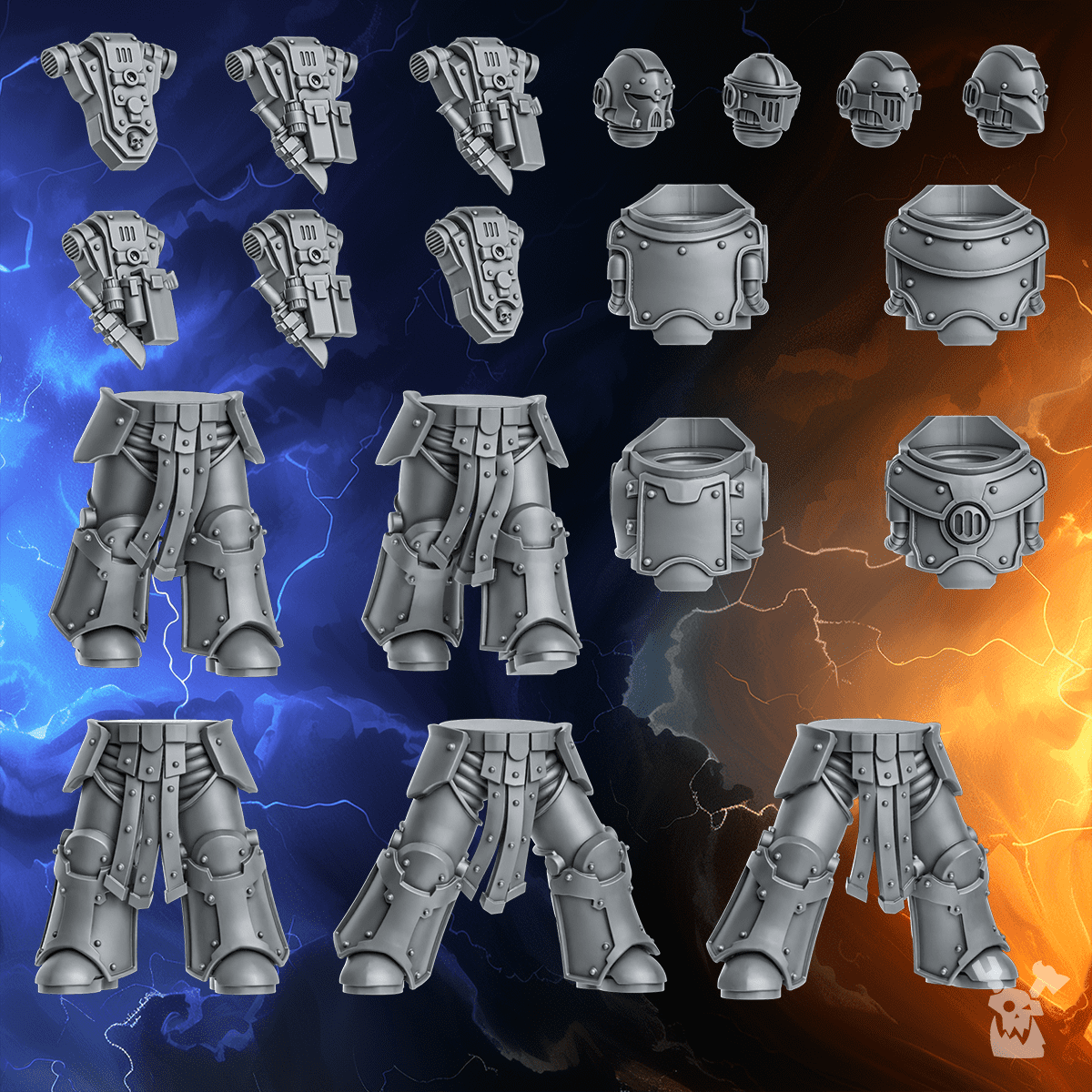 Princeps Cohort 5 Man Squad | Black Lions | DakkaDakka | Sci-Fi Grimdark Wargaming Miniature 28mm 32mm (Copy)