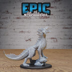 Guard Drake Silver Miniature #4869-#4871 | Epic Miniatures | D&D Tabletop RPG