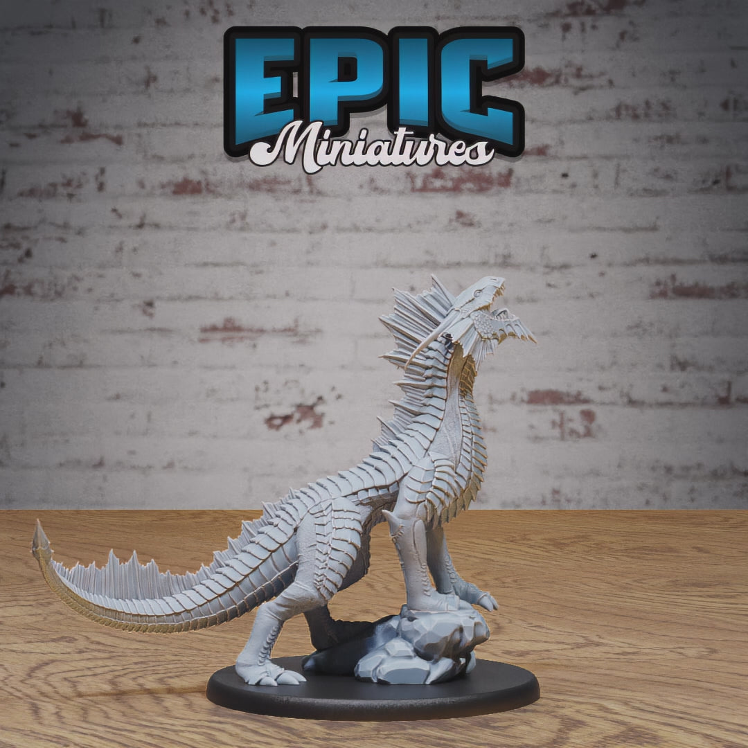 Guard Drake Silver Miniature #4869-#4871 | Epic Miniatures | D&D Tabletop RPG