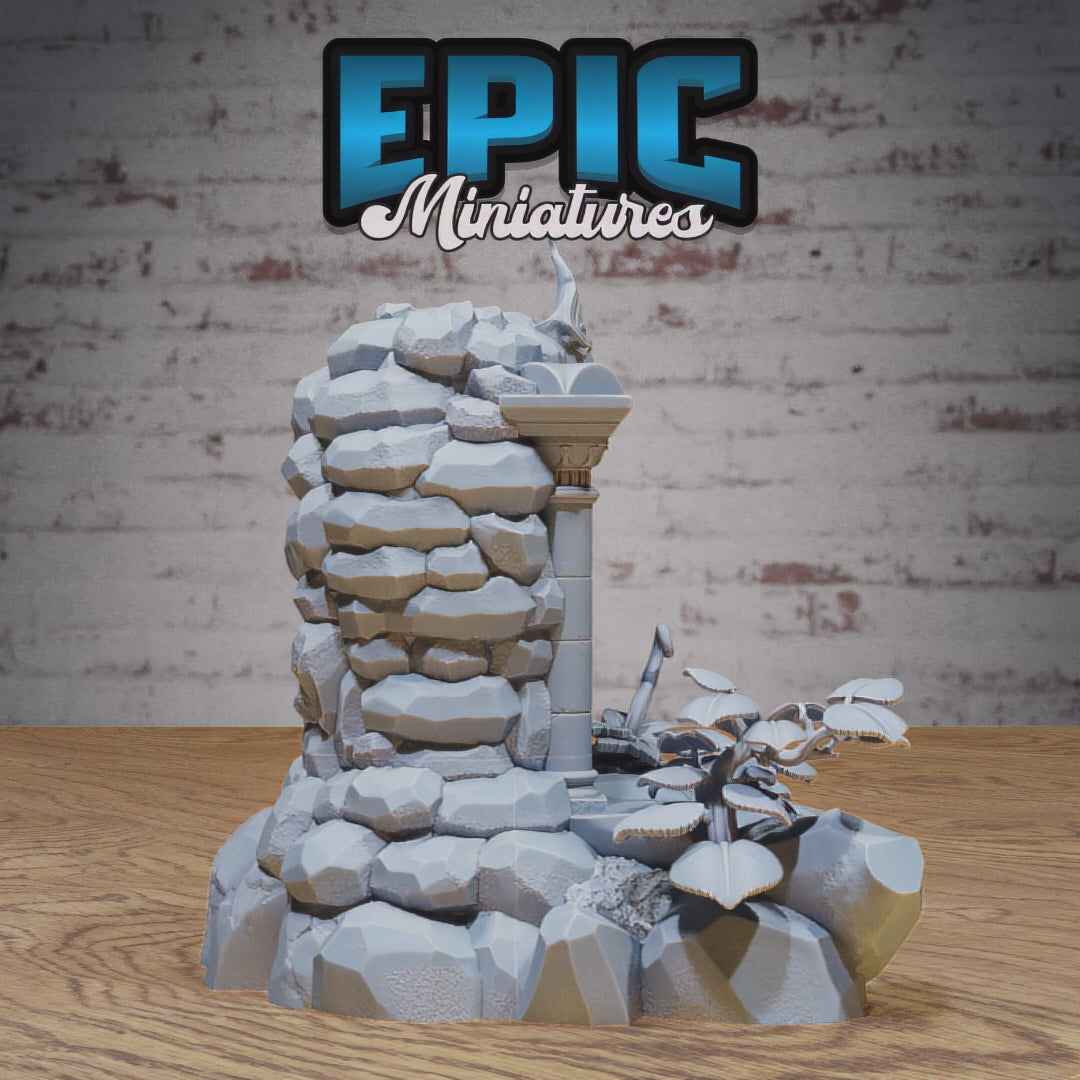 Epic Miniatures Magical Forest Buildings - Fantasy D&D Tabletop Terrain Set