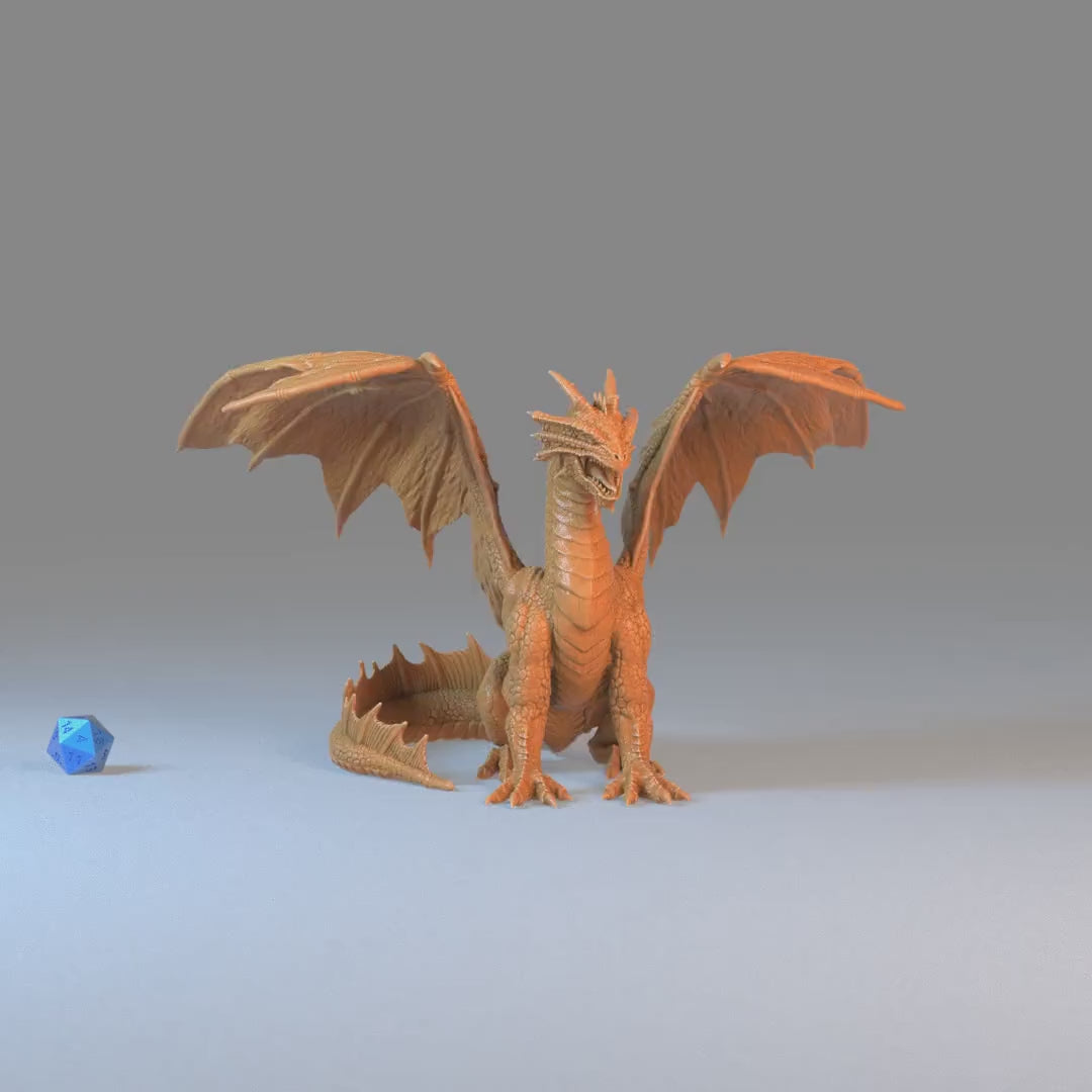 Bronze Dragon - Treasure Hunt Collection | Dungeons and Dragons Miniatures | Epic Miniatures | Fantasy RPG