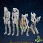 Prisoners Slaves 4x  Star Wars Legion compatible 3D Printed Resin Miniatures Foe