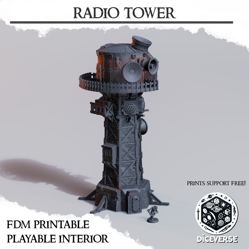 Radio Tower Scenery | Trench Grimdark | Diceverse