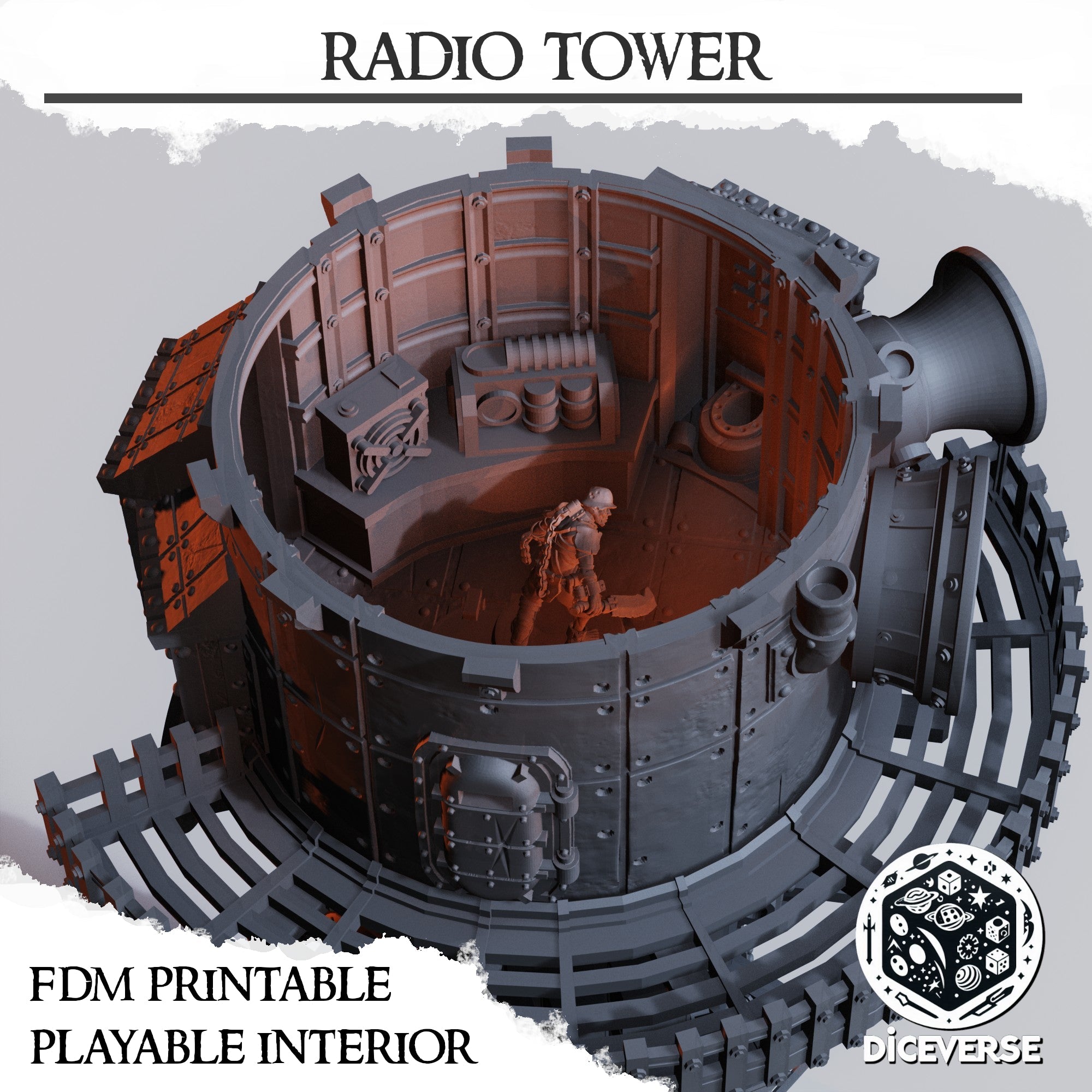 Radio Tower Scenery | Trench Grimdark | Diceverse