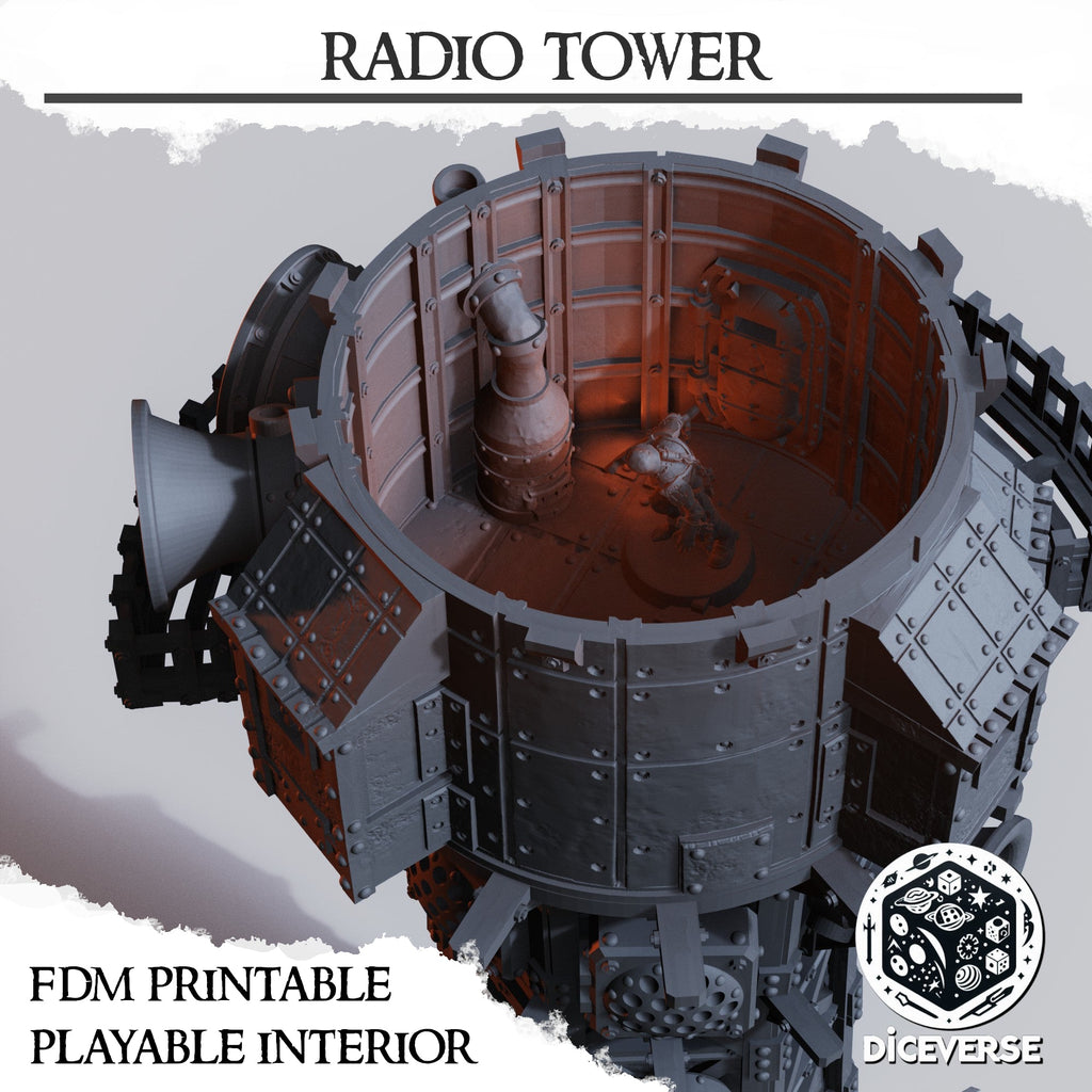 Radio Tower Scenery | Trench Grimdark | Diceverse