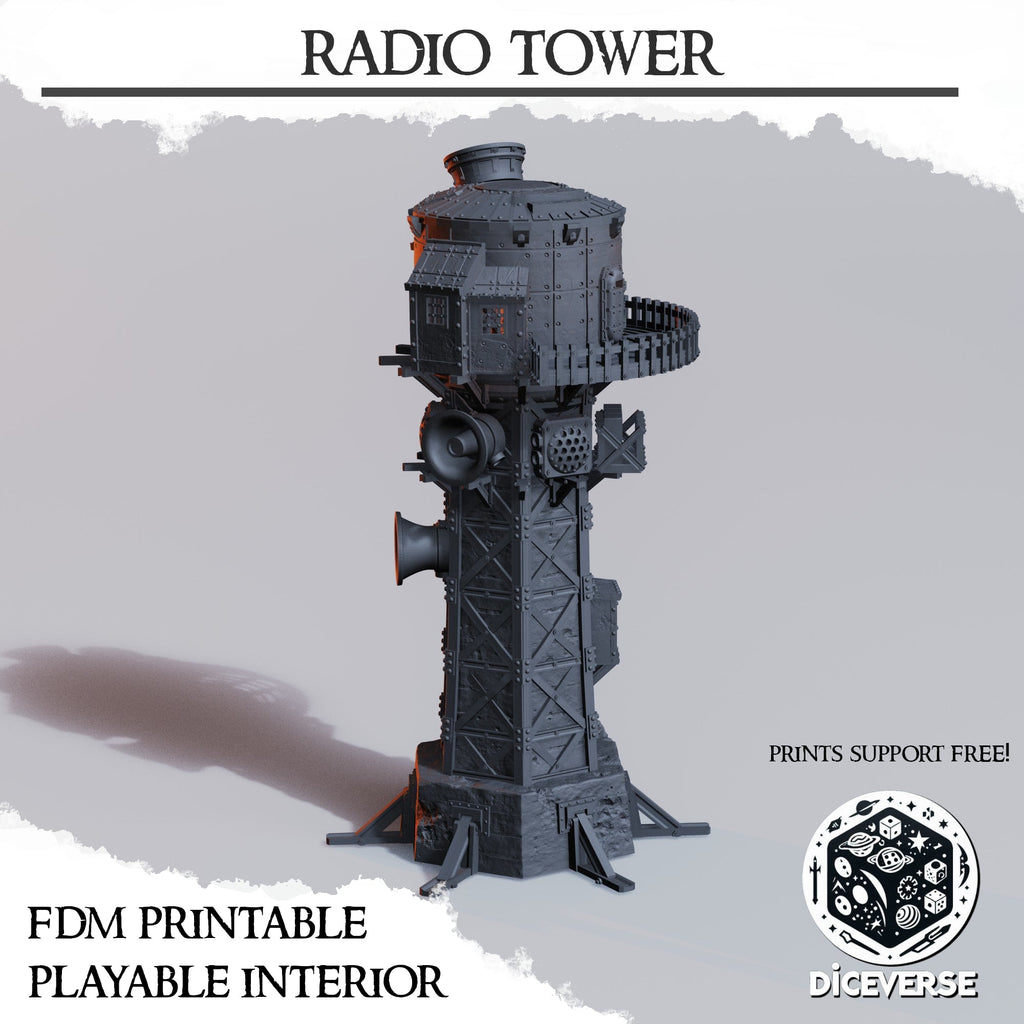 Radio Tower Scenery | Trench Grimdark | Diceverse