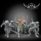 Rakata flesh raiders | Star Wars Legion Scale | 3D Printed Resin Miniature | Black Remnant Miniatures | 12K High Detail