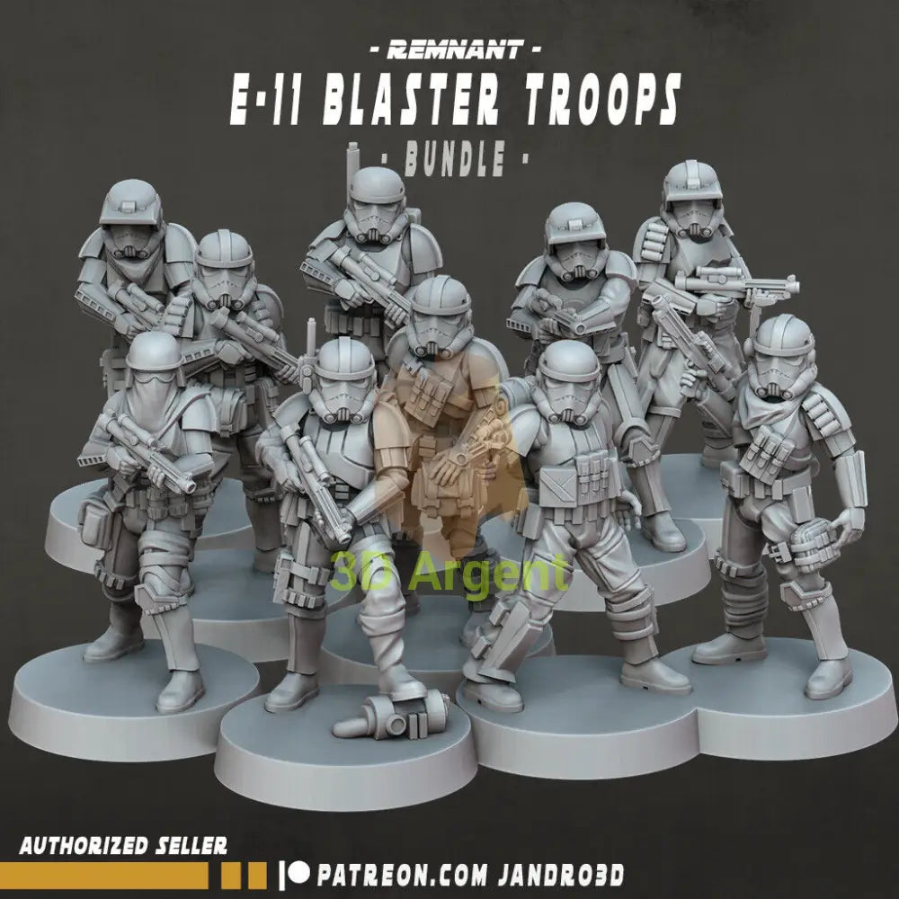 Remnant E11 Troopers - Star Wars Legion compatible 3D Printed Resin Miniatures