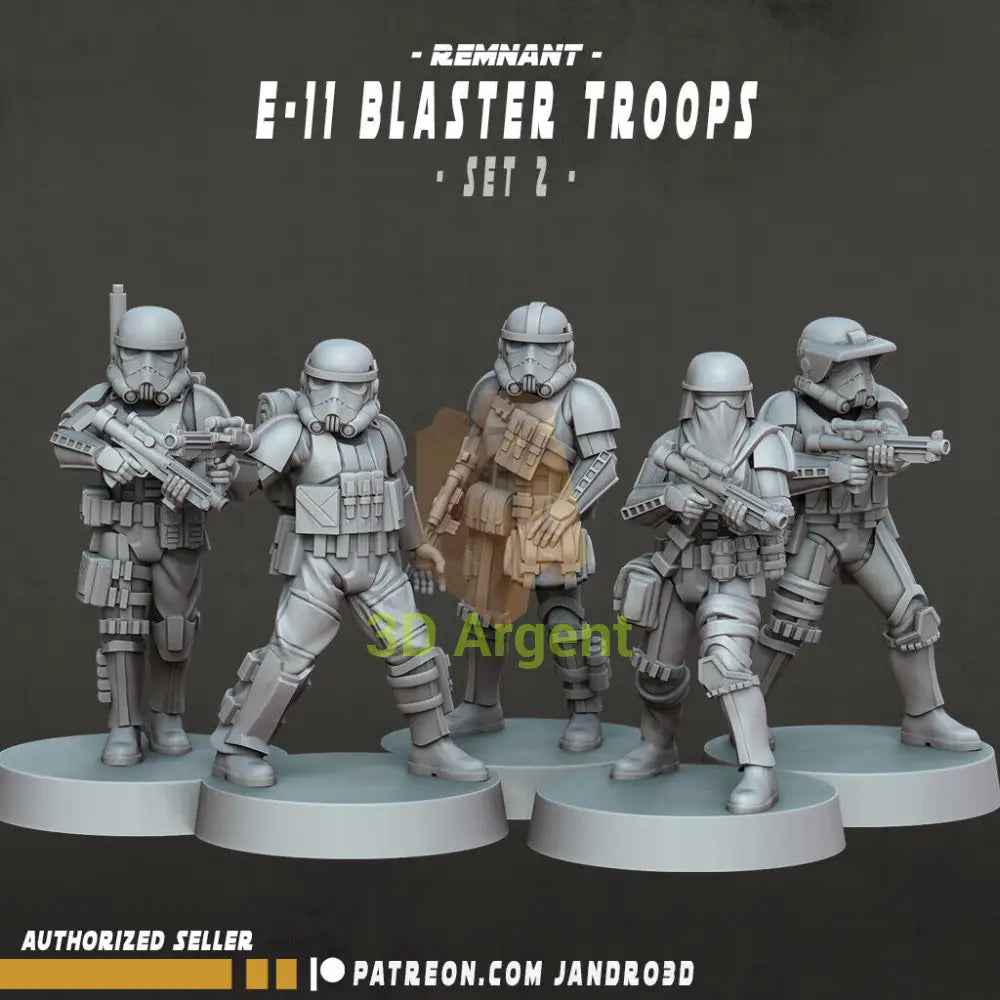 Remnant E11 Troopers - Star Wars Legion compatible 3D Printed Resin Miniatures