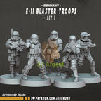 Remnant E11 Troopers - Star Wars Legion compatible 3D Printed Resin Miniatures
