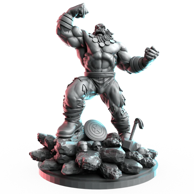 Beard Smash | Heroes | Sci-Fi Miniature | C27 Studio