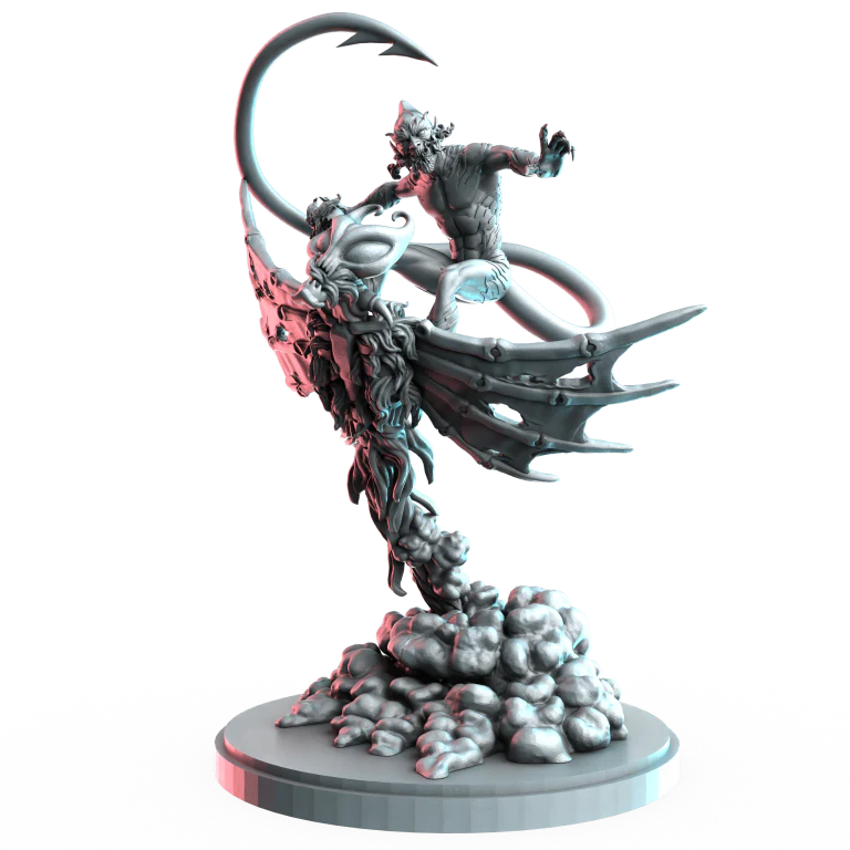 Red Symbiotic Elf | Heroes | Sci-Fi Miniature | C27 Studio