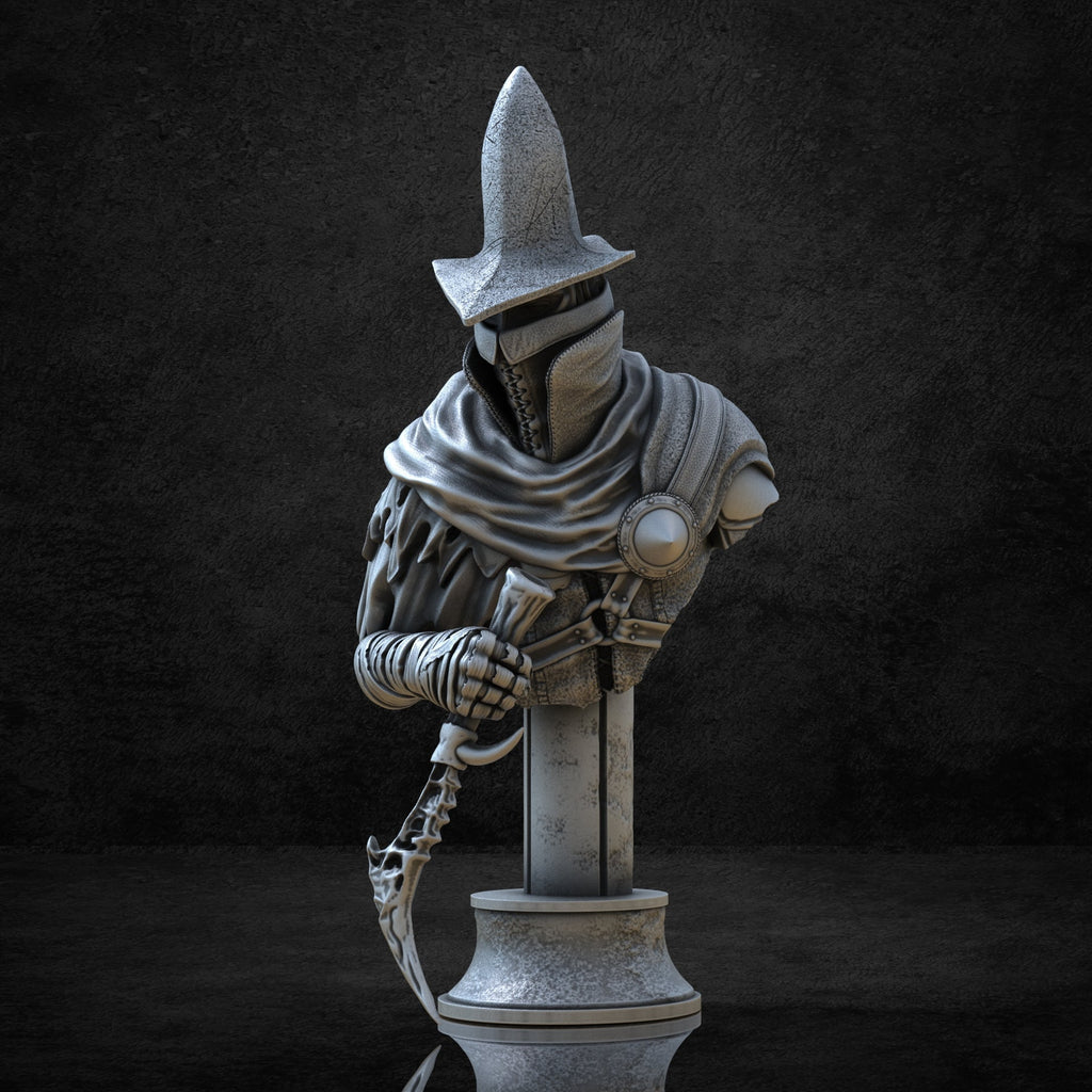 Dark Souls Abyss Watcher Bust Statue Resin Figure Unpainted Display Model 168mm