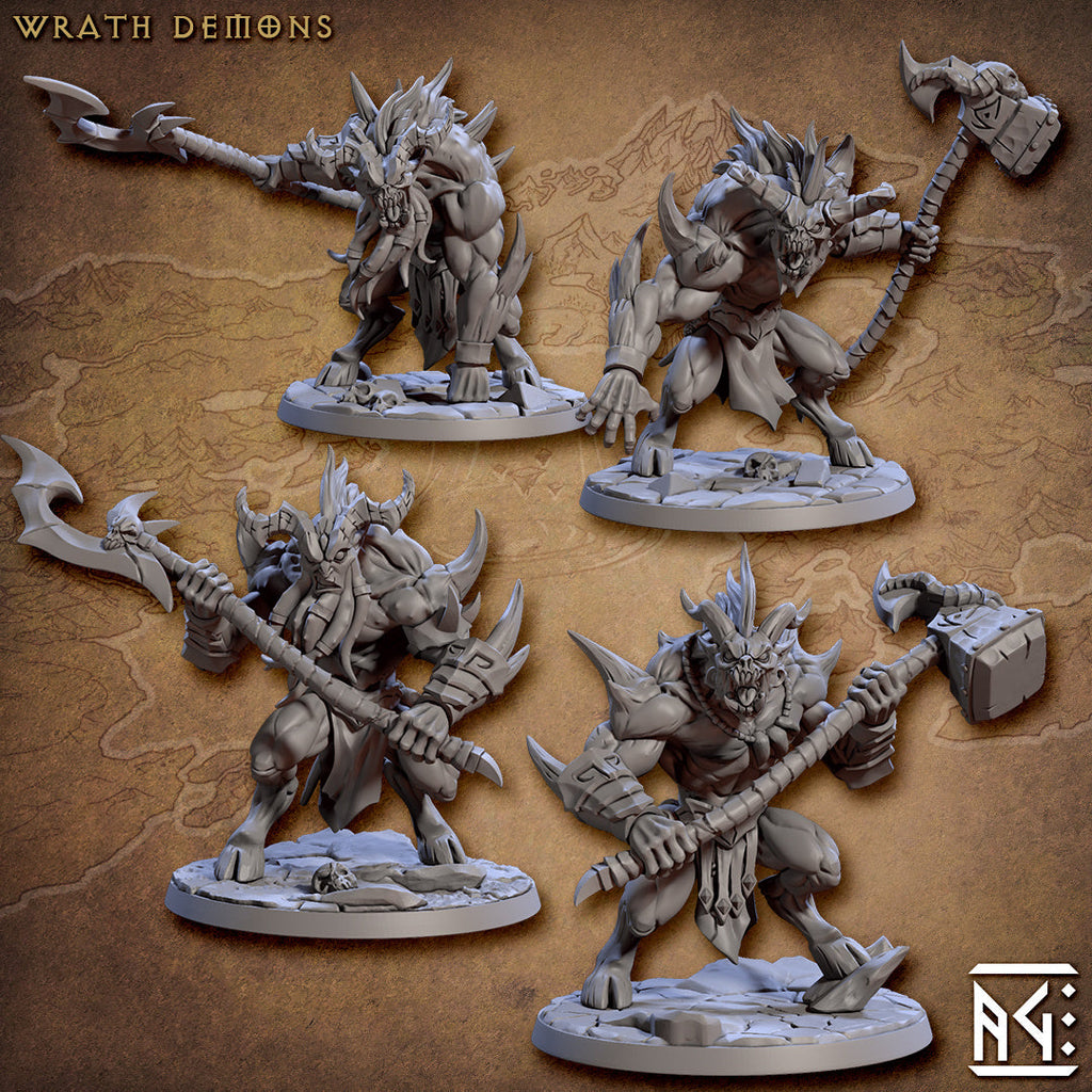 Abyss Demons Miniatures (Full Set) | Fantasy D&D Miniature | Artisan Guild