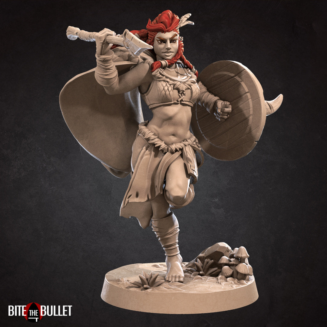 Amazon Woman Miniatures | Fantasy Miniature | Bite the Bullet
