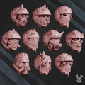 10x Blood Renegade Heads | DakkaDakka | Sci-Fi Grimdark Custom Bitz Wargaming Miniatures 28mm 32mm