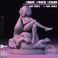 Brave Water Demon | Pin-Up Statue Fan Art Miniature Unpainted | Jigglystix