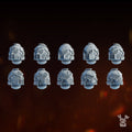 10x Carnage Reaper Helmets | DakkaDakka | Sci-Fi Grimdark Custom Bitz Wargaming Miniatures 28mm 32mm