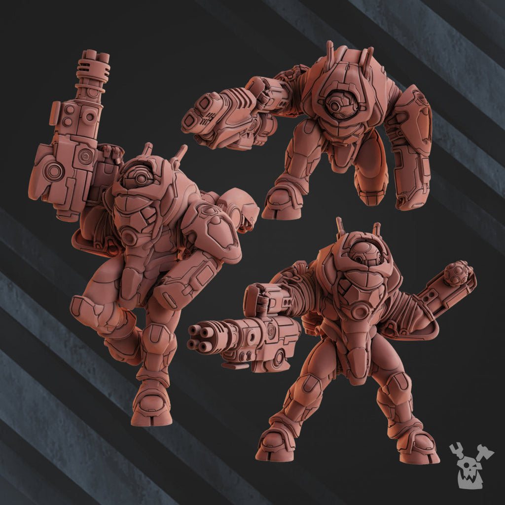 Cyber-ghosts Squad | Greater Good | DakkaDakka | Sci-Fi Grimdark Wargaming Miniature 28mm 32mm