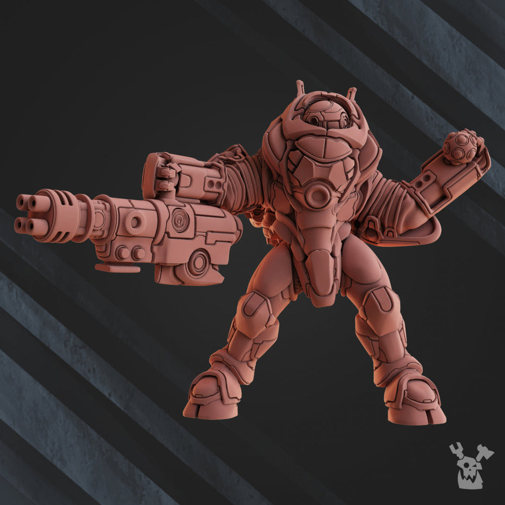 Cyber-ghosts Squad | Greater Good | DakkaDakka | Sci-Fi Grimdark Wargaming Miniature 28mm 32mm