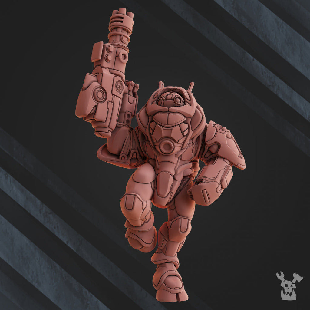 Cyber-ghosts Squad | Greater Good | DakkaDakka | Sci-Fi Grimdark Wargaming Miniature 28mm 32mm