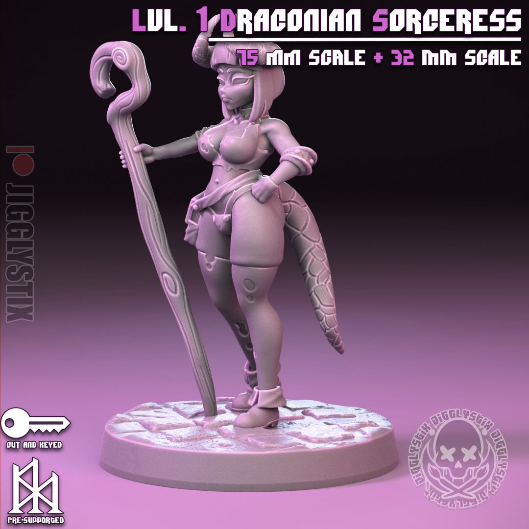 Lvl 1 Noob Party | Pin-Up Statue Fan Art Miniature Unpainted | Jigglystix
