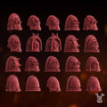 20x Fire Preacher Shoulder Pauldrons | DakkaDakka | Sci-Fi Grimdark Custom Bitz Wargaming Miniatures 28mm 32mm