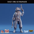 Half-Orc Gunslinger A | Skies of Sordane | Fantasy Miniature | Arcane Minis