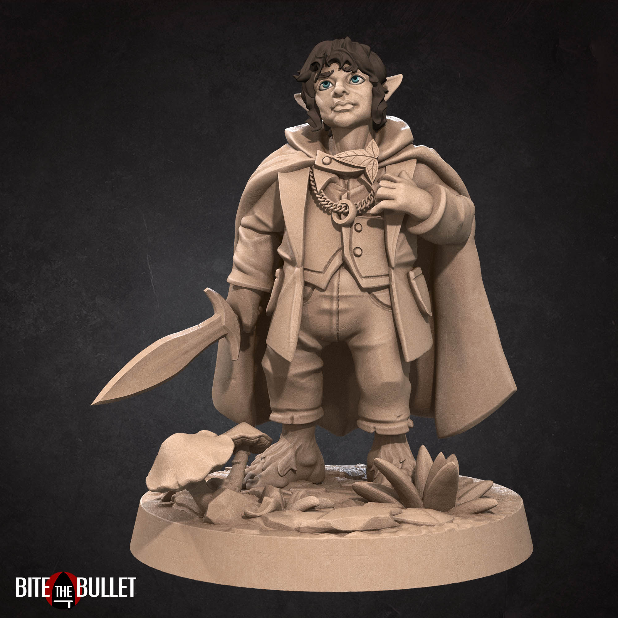 Halfling Explorer Miniatures | Bullet Rings | Fantasy Miniature | BTB