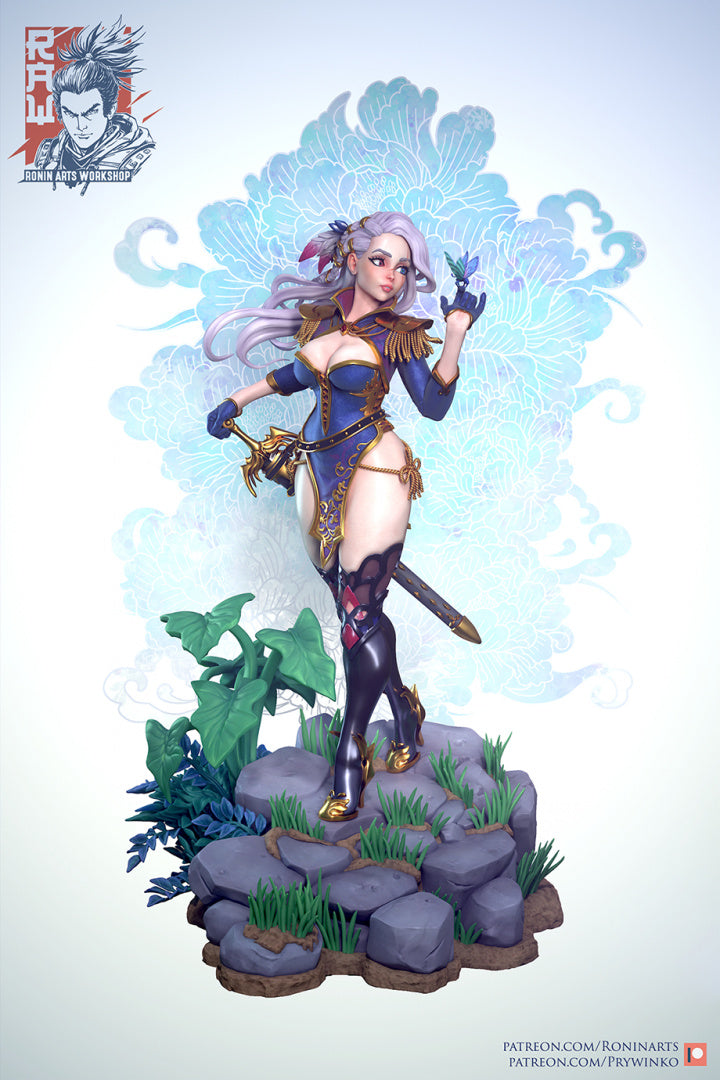 Heilog | Pin-Up Statue Fan Art Miniature Unpainted | Ronin Arts Workshop