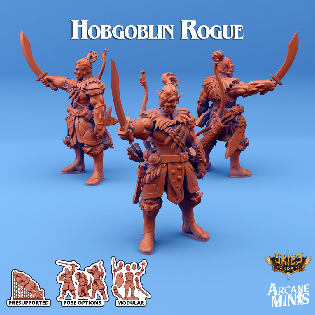 Hobgoblin Rogue A | Skies of Sordane | Fantasy Miniature | Arcane Minis