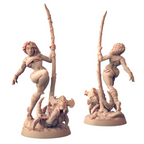 Dancer Lara Pin-Up & Scourgy | Scourgeland Survivors | Fantasy D&D Miniature | Artisan Guild