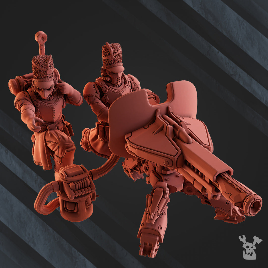 Heavy Weapons Squads | Steam Guard | Grimdark Miniature | DakkaDakka