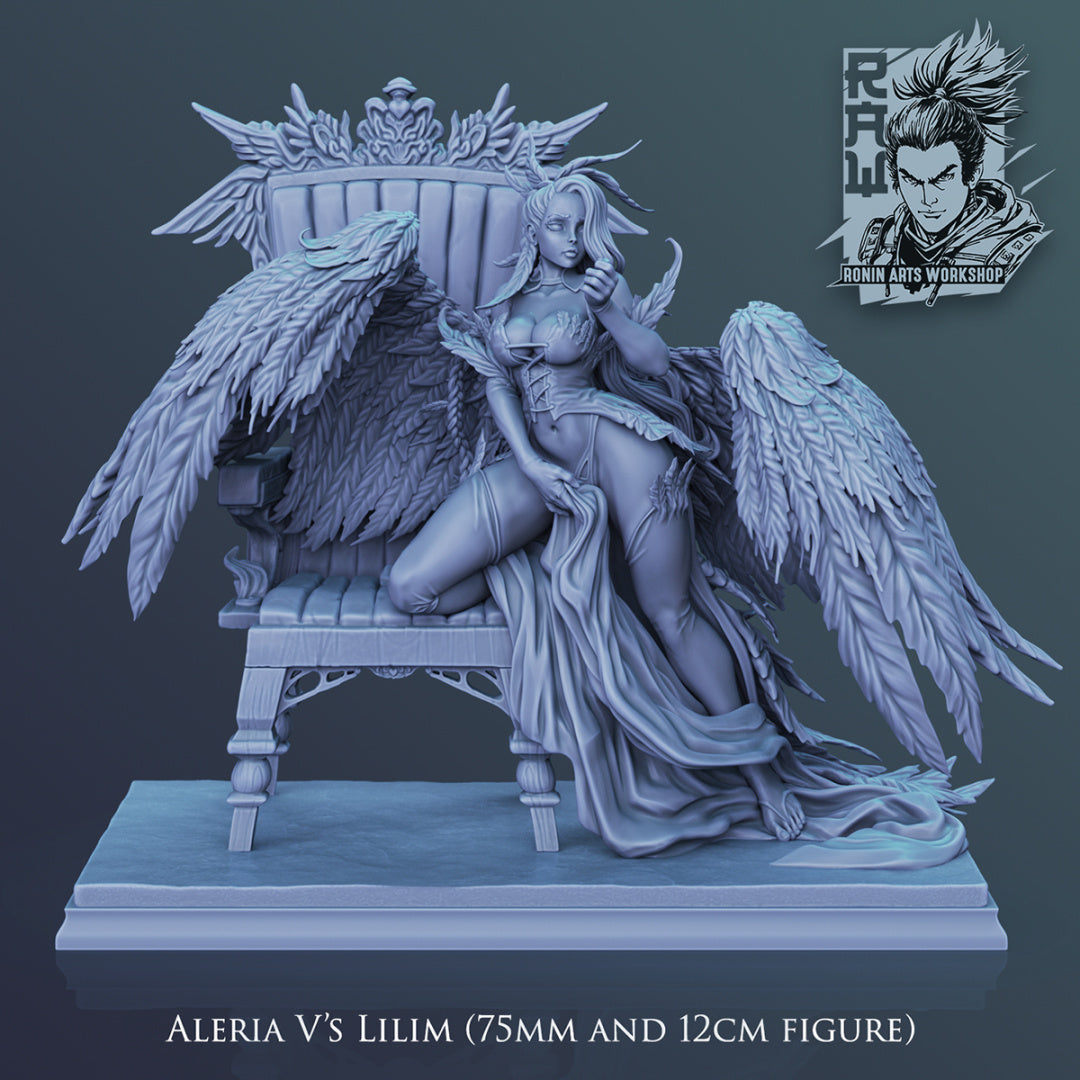 Lilim | Pin-Up Statue Fan Art Miniature Unpainted | Ronin Arts Workshop