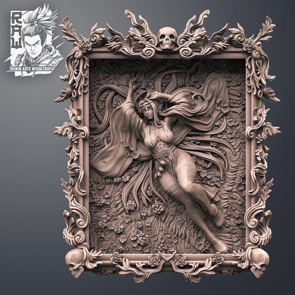 Arkilia | Pin-Up Statue Fan Art Miniature Unpainted | Ronin Arts Workshop