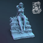 Ridia | Pin-Up Statue Fan Art Miniature Unpainted | Ronin Arts Workshop