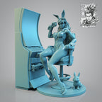 Bunny Irene | Pin-Up Statue Fan Art Miniature Unpainted | Ronin Arts Workshop