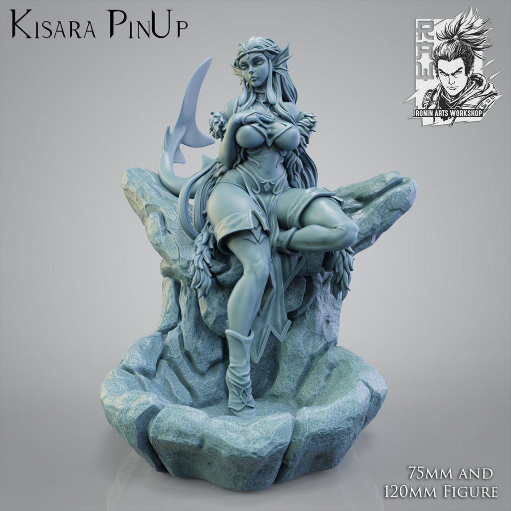 Kisara The Siren | Pin-Up Statue Fan Art Miniature Unpainted | Ronin Arts Workshop