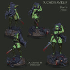 Amelia Oxton Goblin Duchess | Pin-Up Statue Fan Art Miniature Unpainted | Ronin Arts Workshop