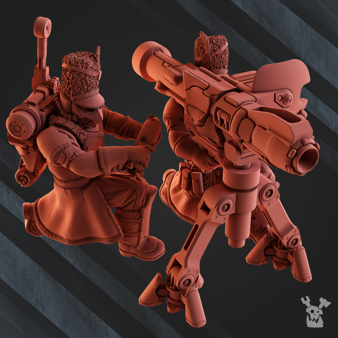 Heavy Weapons Squads | Steam Guard | Grimdark Miniature | DakkaDakka