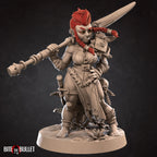 Amazon Woman Miniatures | Fantasy Miniature | Bite the Bullet