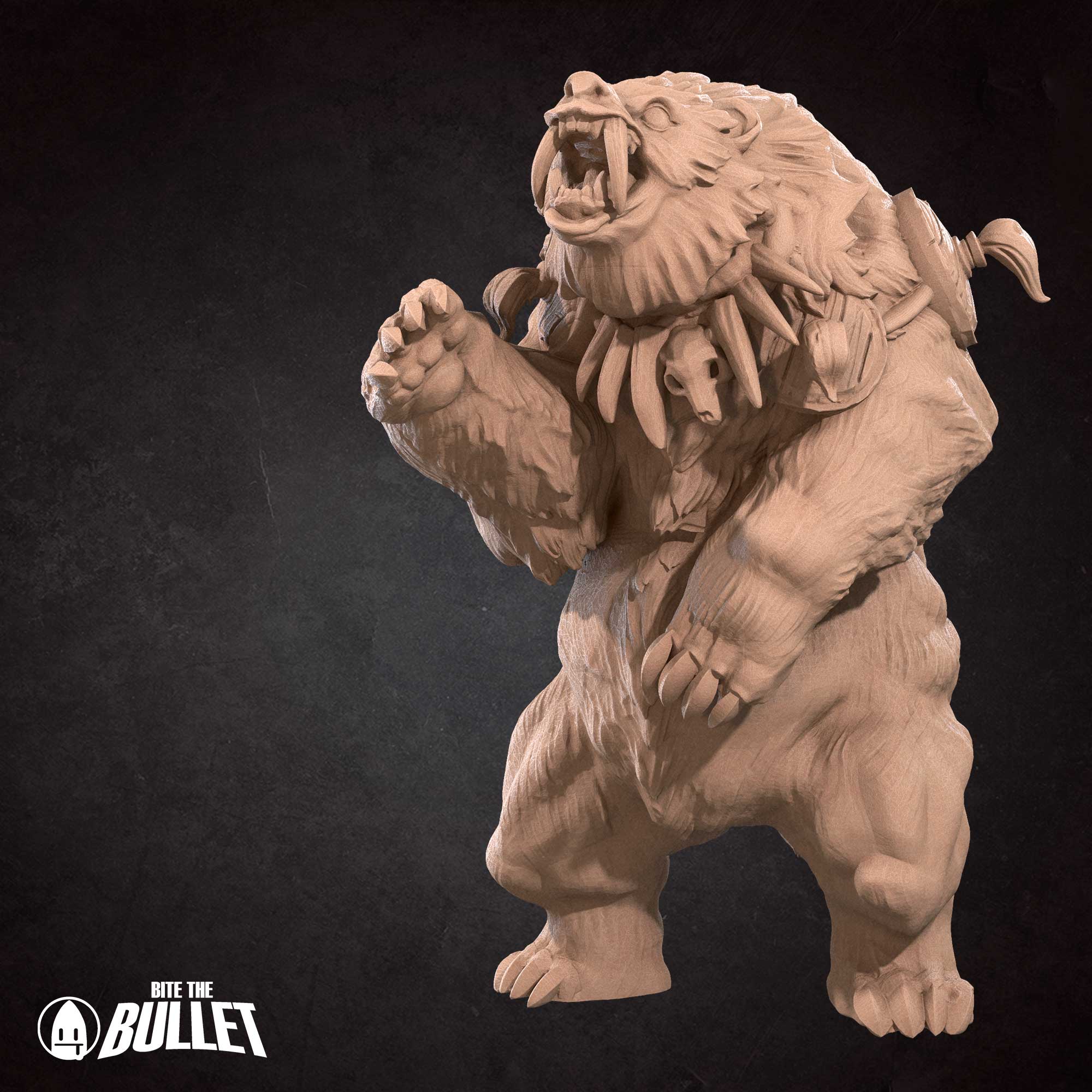 Bear | Orcs | Fantasy Miniature | Bite the Bullet