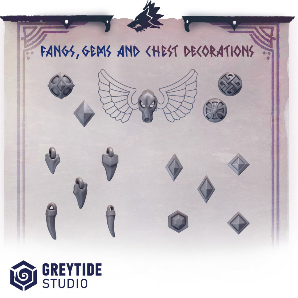 Decorations Primal Hounds Conversion Bits For 28mm 32mm Sci-fi Space Knights