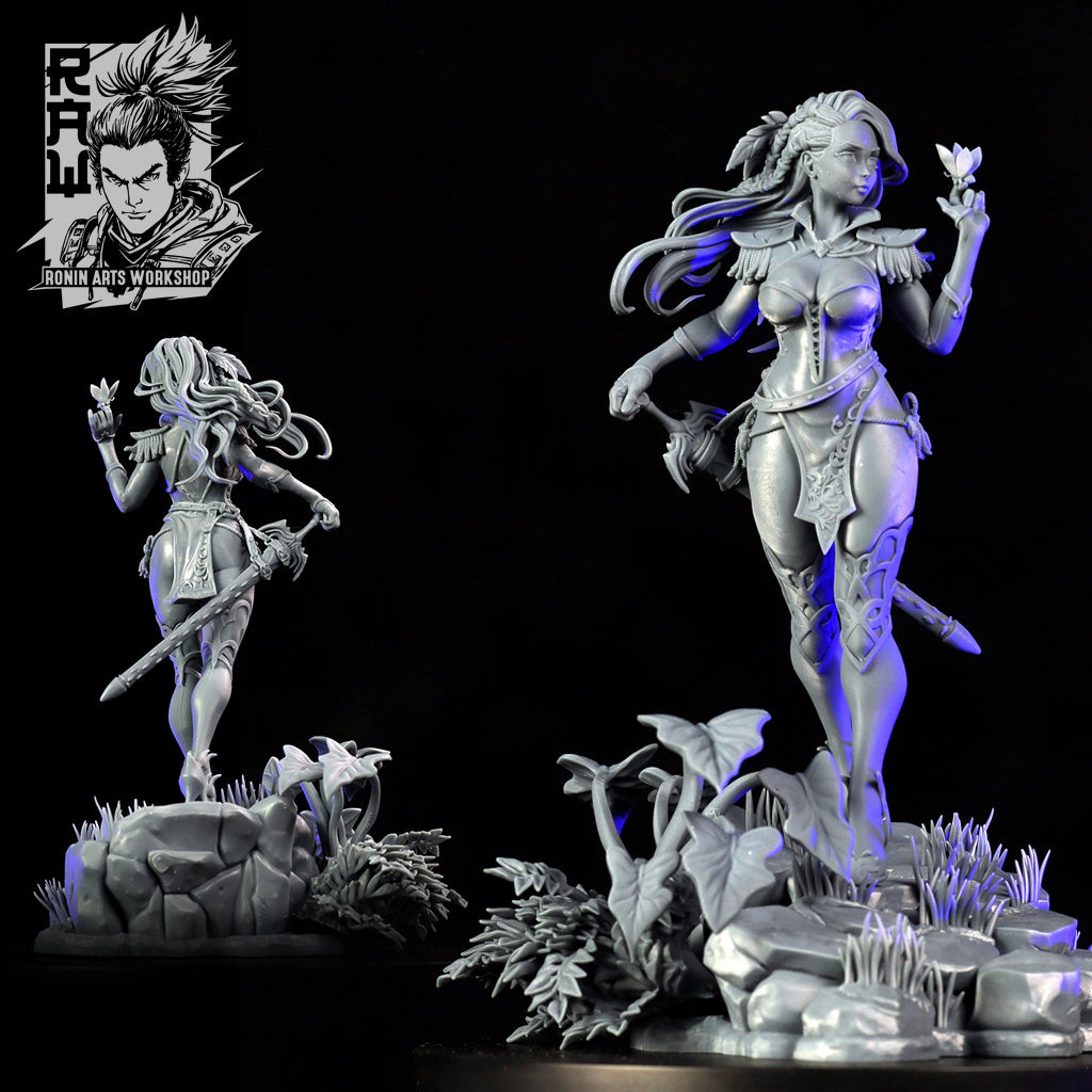 Heilog | Pin-Up Statue Fan Art Miniature Unpainted | Ronin Arts Workshop
