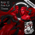 Red 12 | Pin-Up Statue Fan Art Miniature Unpainted | Ronin Arts Workshop