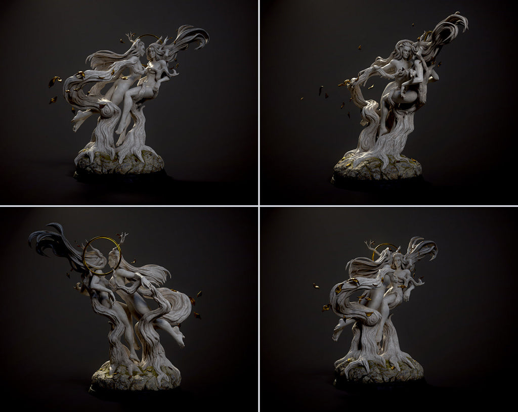 Red 12 | Pin-Up Statue Fan Art Miniature Unpainted | Ronin Arts Workshop