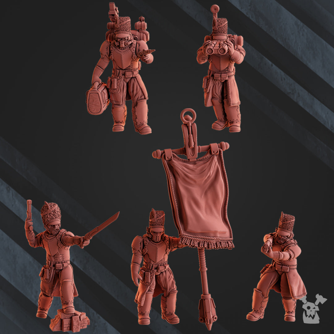 Command Squad | Steam Guard | Grimdark Miniature | DakkaDakka