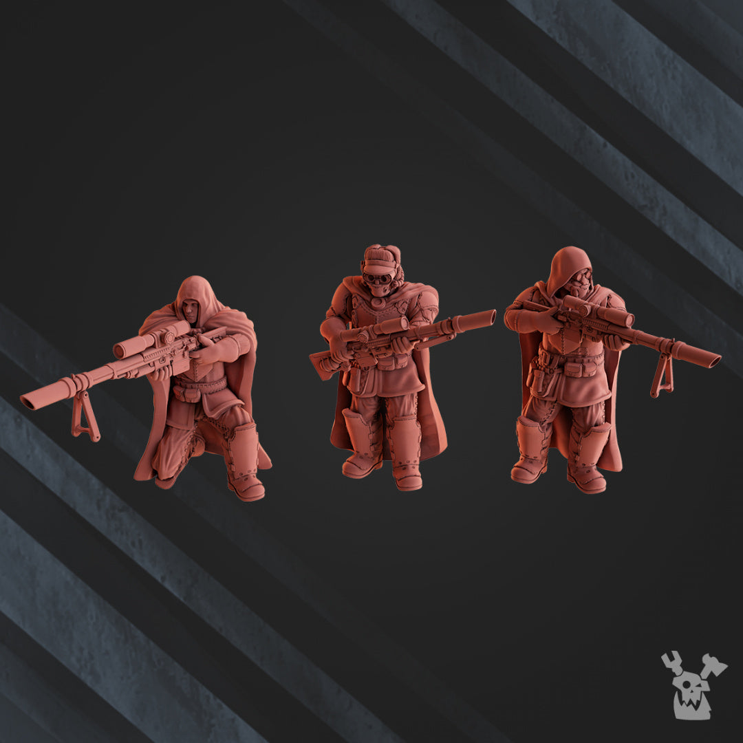 Sniper Team | Steam Guard | Grimdark Miniature | DakkaDakka